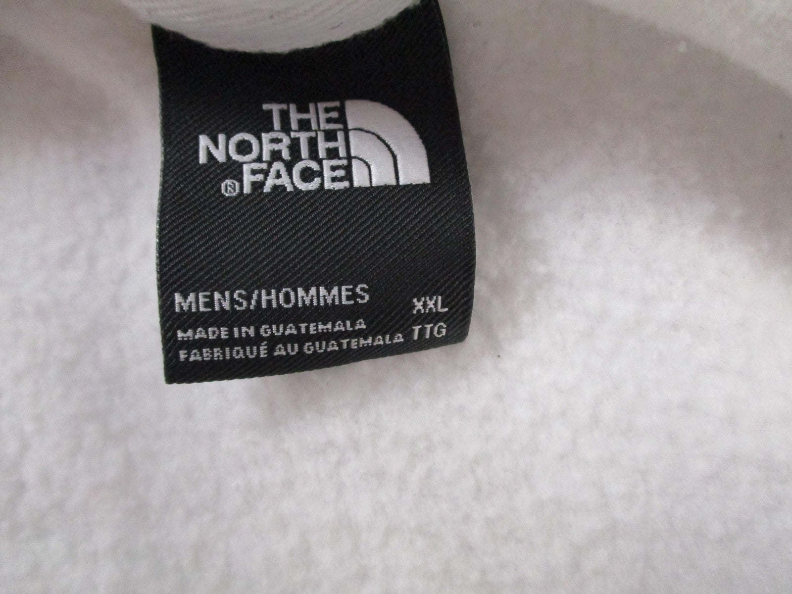 The North Face Hoodie Mens 2XL White Alpine Logo Graphic Pullover Fleece