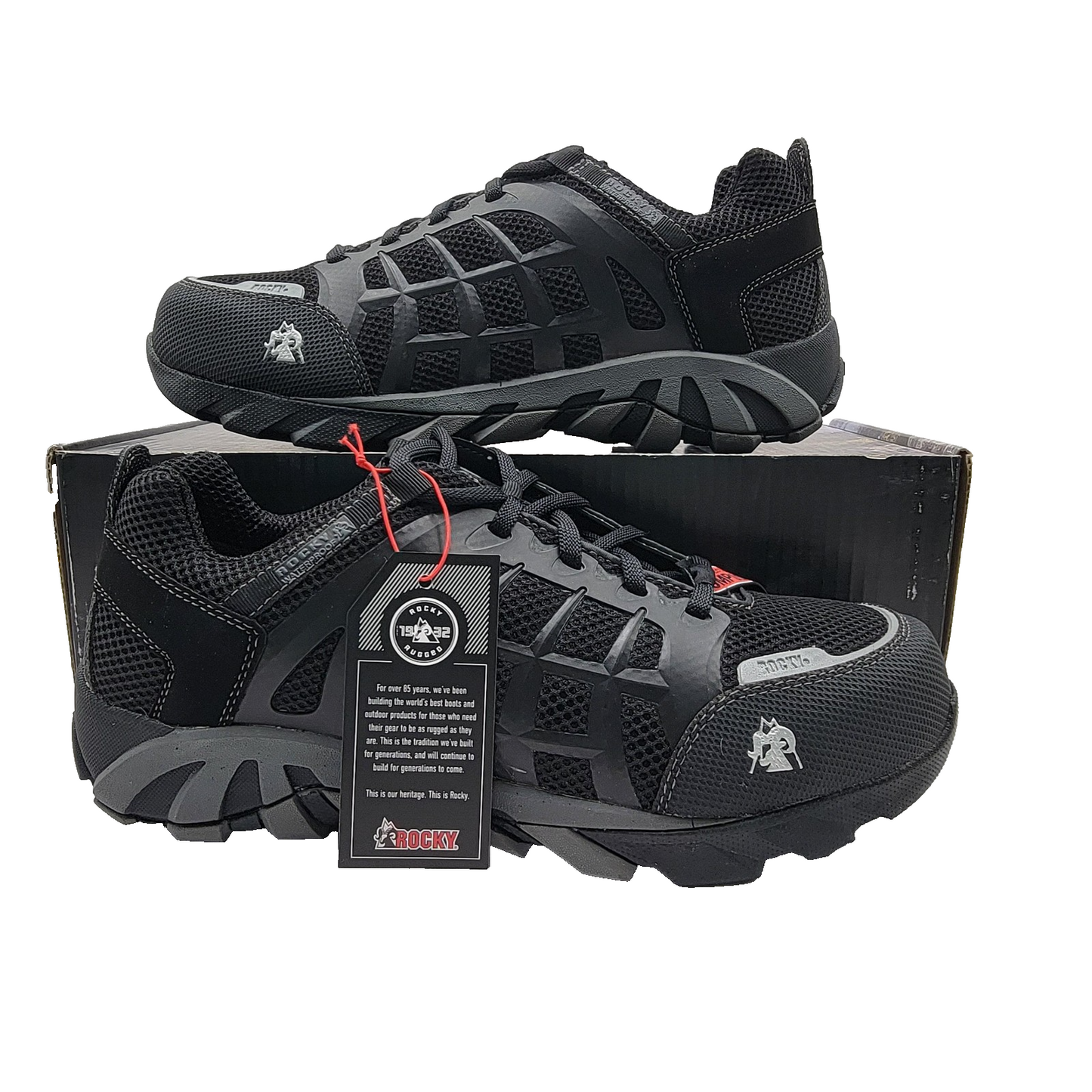 Rocky Trailblade Shoes Mens Size 11.5 Black Composite Toe Waterproof Work ASTM0