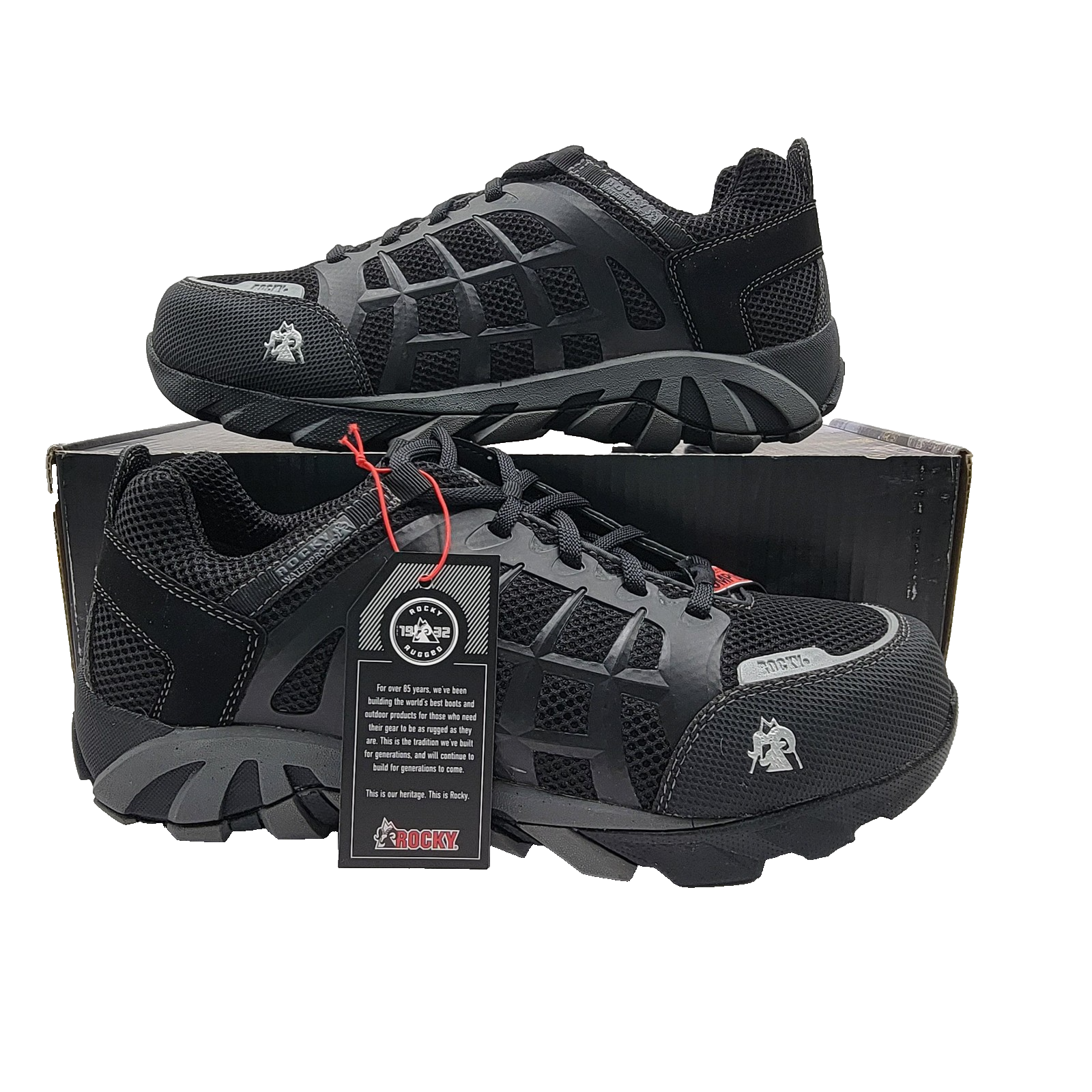 Rocky Trailblade Shoes Mens Size 11.5 Black Composite Toe Waterproof Work ASTM0