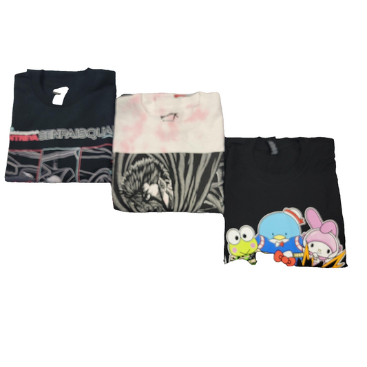 3 Pk Bundle SenpaiSquad, Berserk & My Hero Academia x Hello Kitty Sz Medium 10360