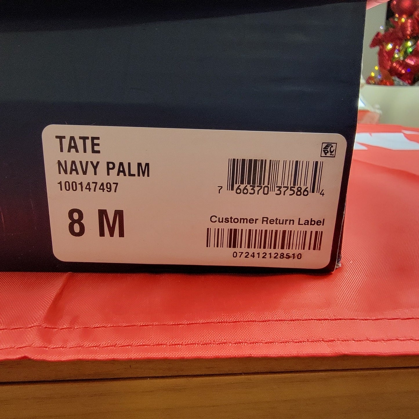 Club Room Slip On Tate Navy Palm Sz 8M 1001474977