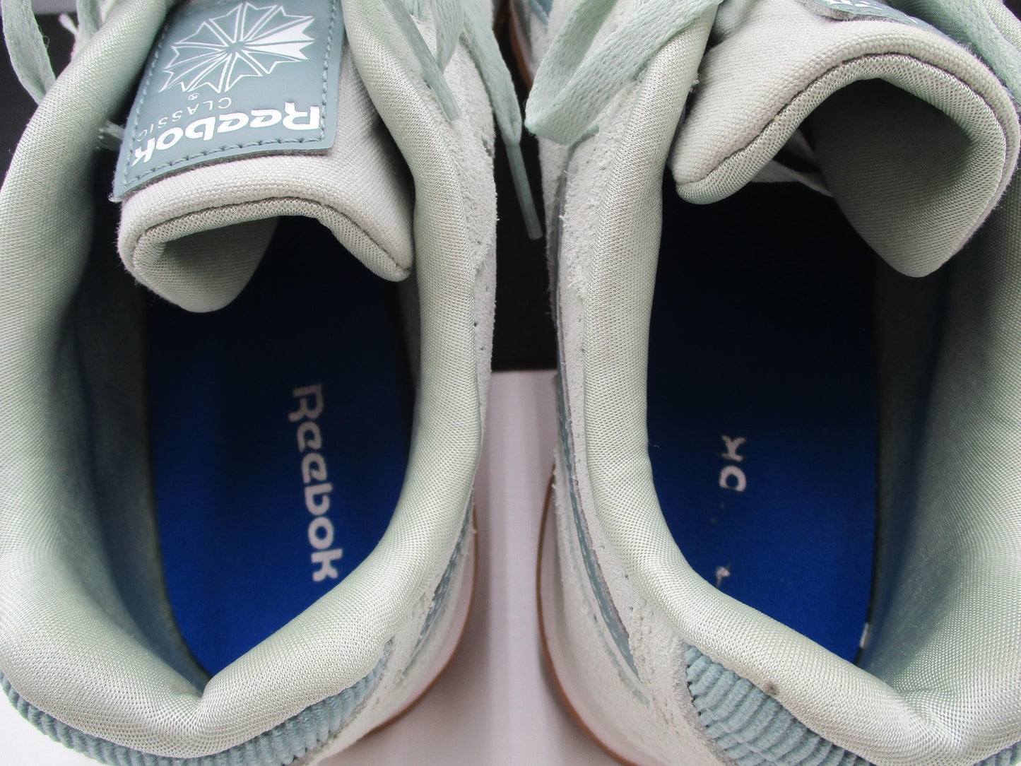 Reebok Classic Harman Shoes Womens Size 9 Mint Green Suede Gum Teal DV7058 1F68
