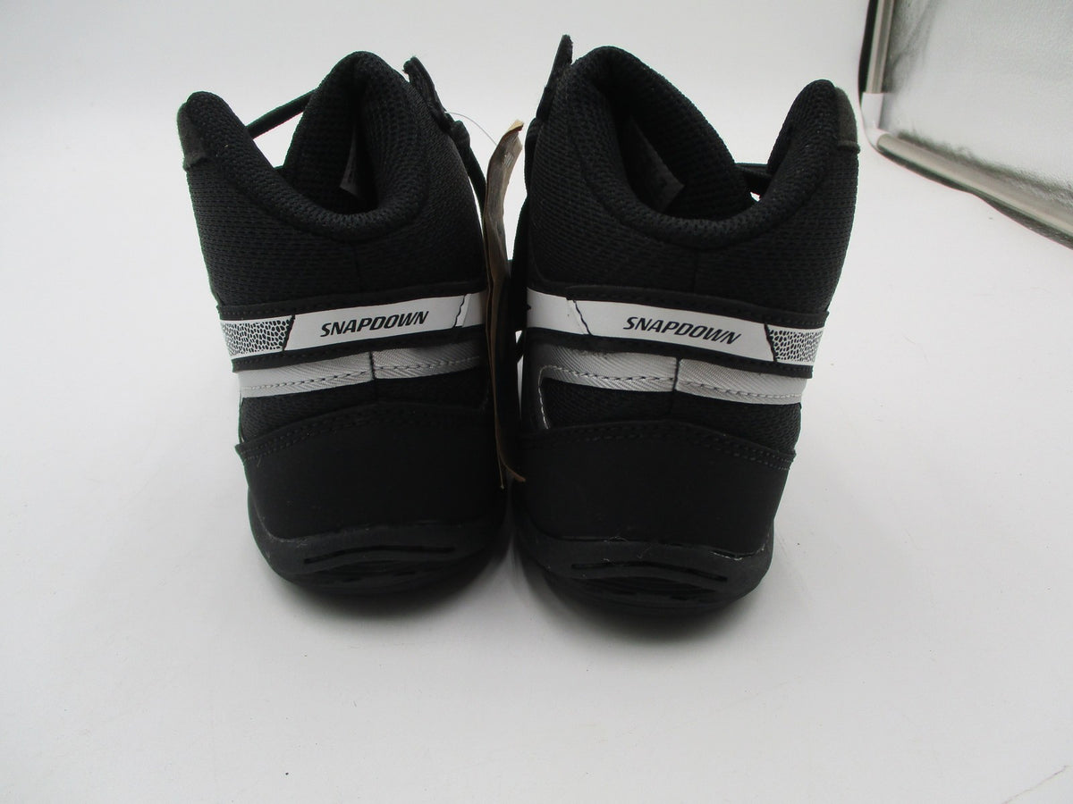ASICS Snapdown Shoes Kids Size 3 Black High Top Wrestling Sneakers 1084A014 New2