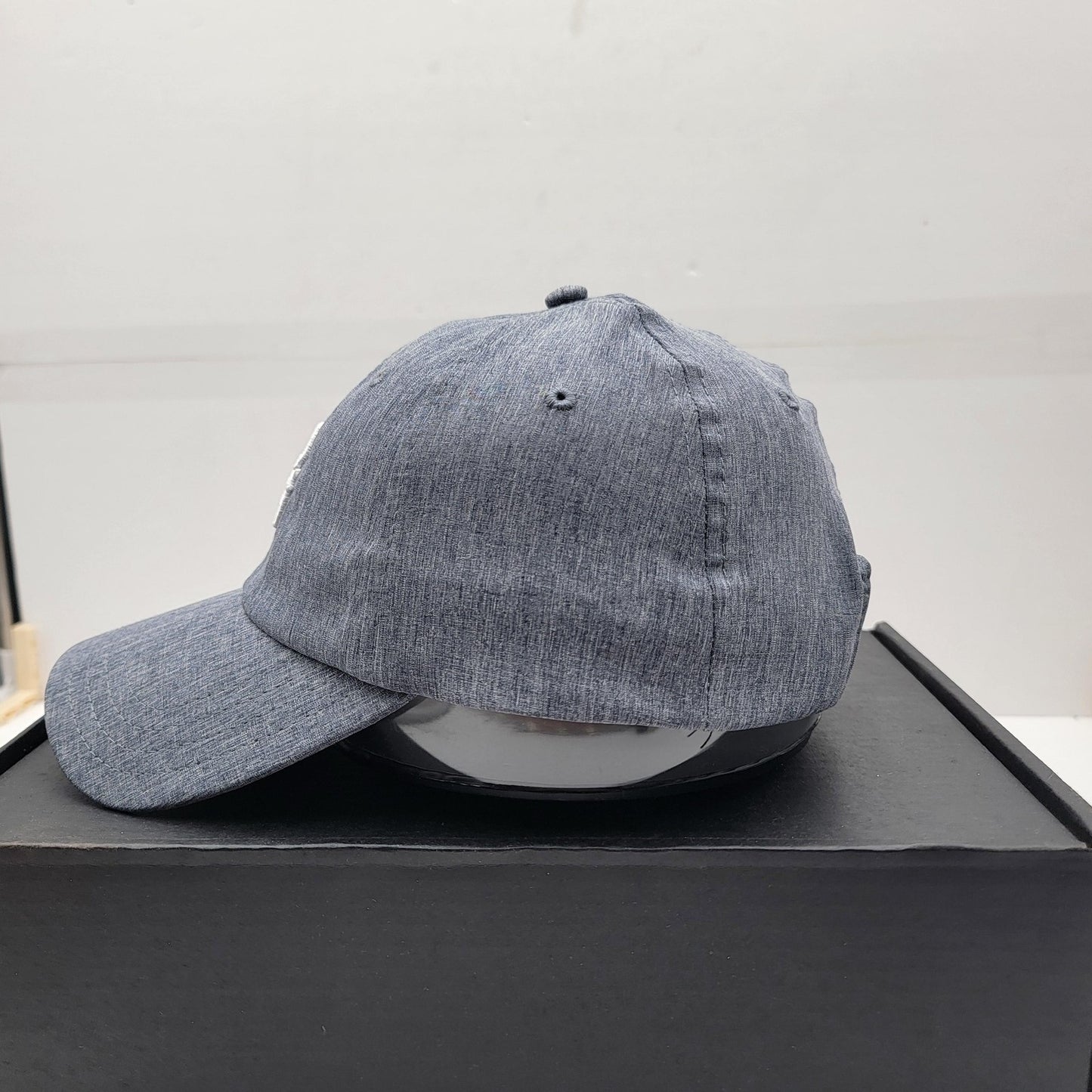Pukka Hat Cap Strap Back Gray Heather Embroidered PG Logo Golf Athletic Mens1