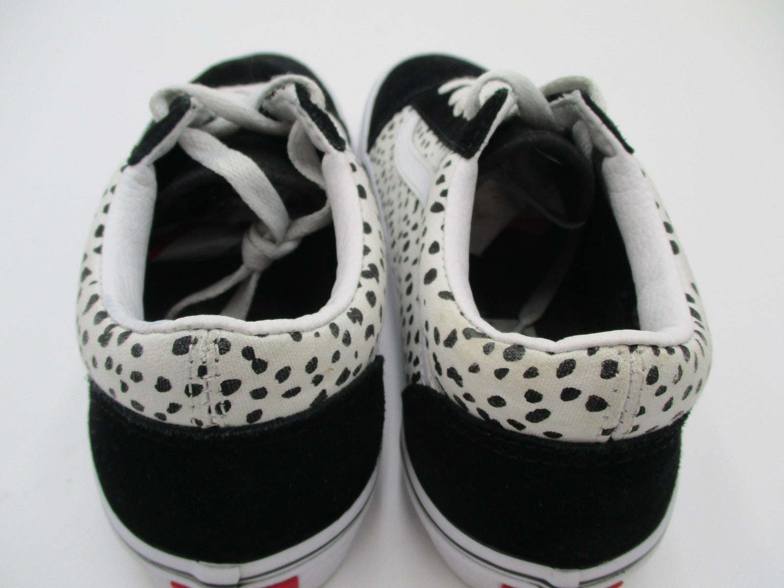 Vans Dalmatian Spot Print Shoes Kids Size 6 Black White Suede Sneakers7