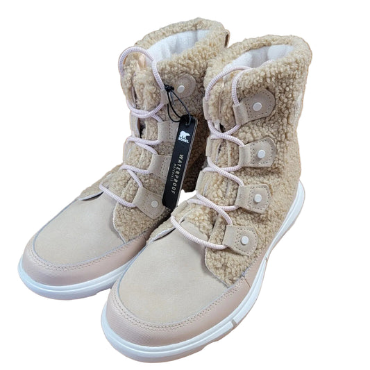 SOREL Explorer II Joan Cozy Boots Size 8.5 Nova Sand Beige NL4455260 Winter0