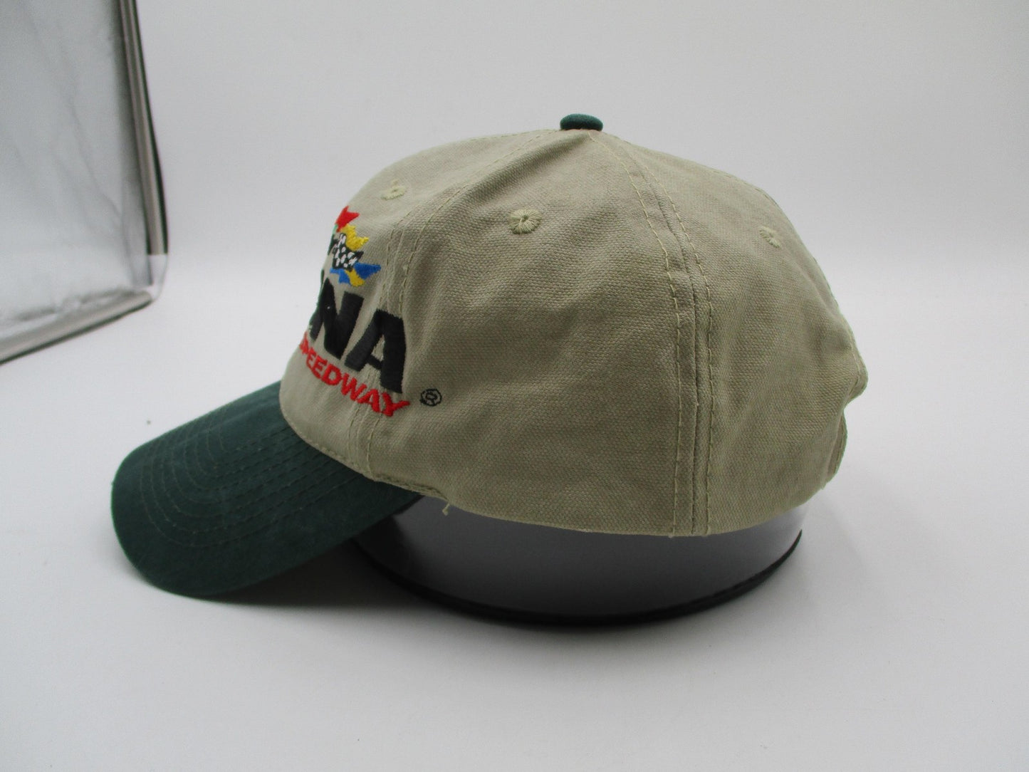 Daytona International Speedway Hat Cap Strap Back One Size Beige NASCAR HeadShot4