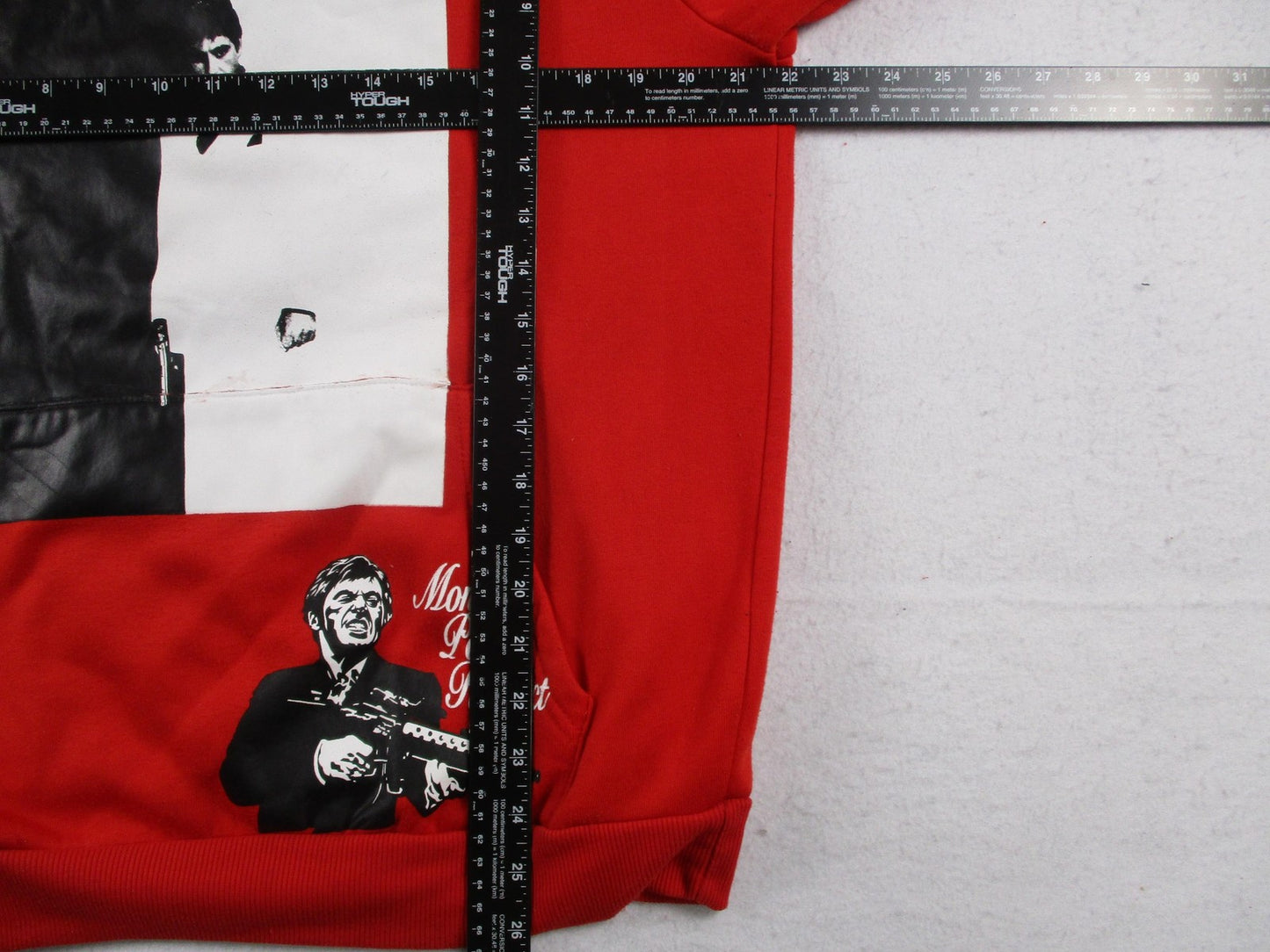 Reason Scarface Tracksuit Mens Medium Red Fleece Graphic Hoodie Sweatpants Set7