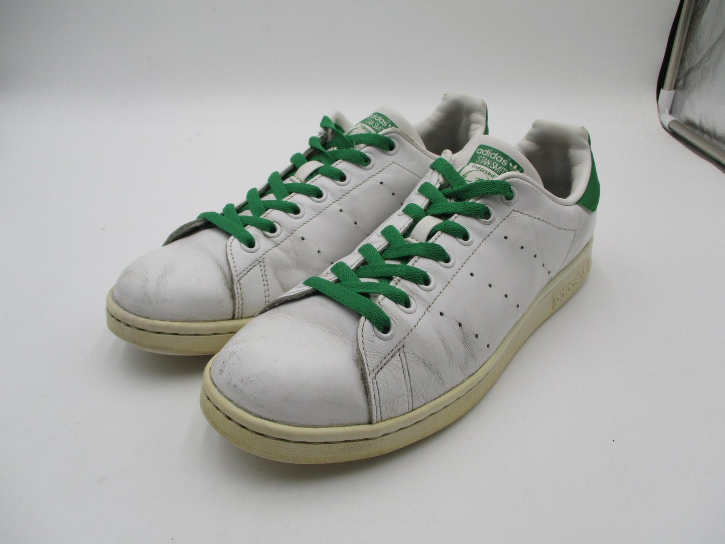 Adidas Stan Smith Shoes Mens Size 10 White Green Leather Tennis Sneakers M203240