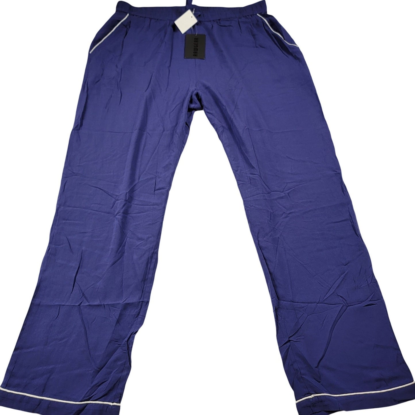Raw Gear Sleep Set 2pc Henley Top + Pant Mens 2XL Navy Rayon NWT 6973