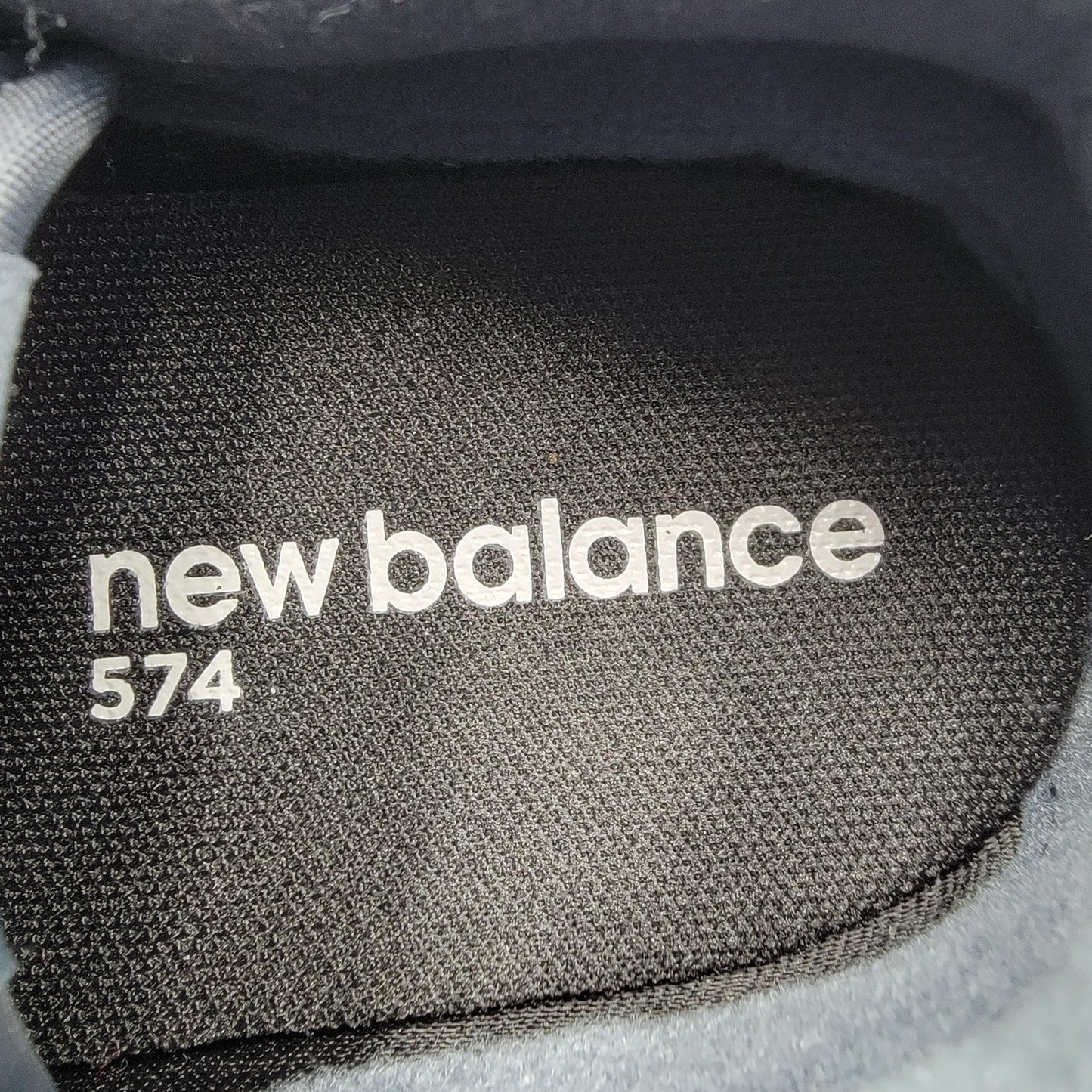 New Balance 574 Classic Blue Leather Sneakers  Sz 4Y/5.5W7
