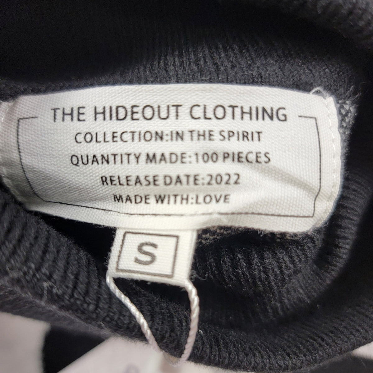 The Hideout Clothing Blessed Knit Distressed Tips Turtleneck S NWT THC3
