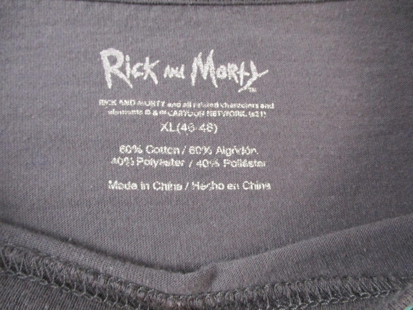 Rick And Morty Shirt Men XL Gray Pickle Rick Peace Among Worlds Graphic Tee 15532