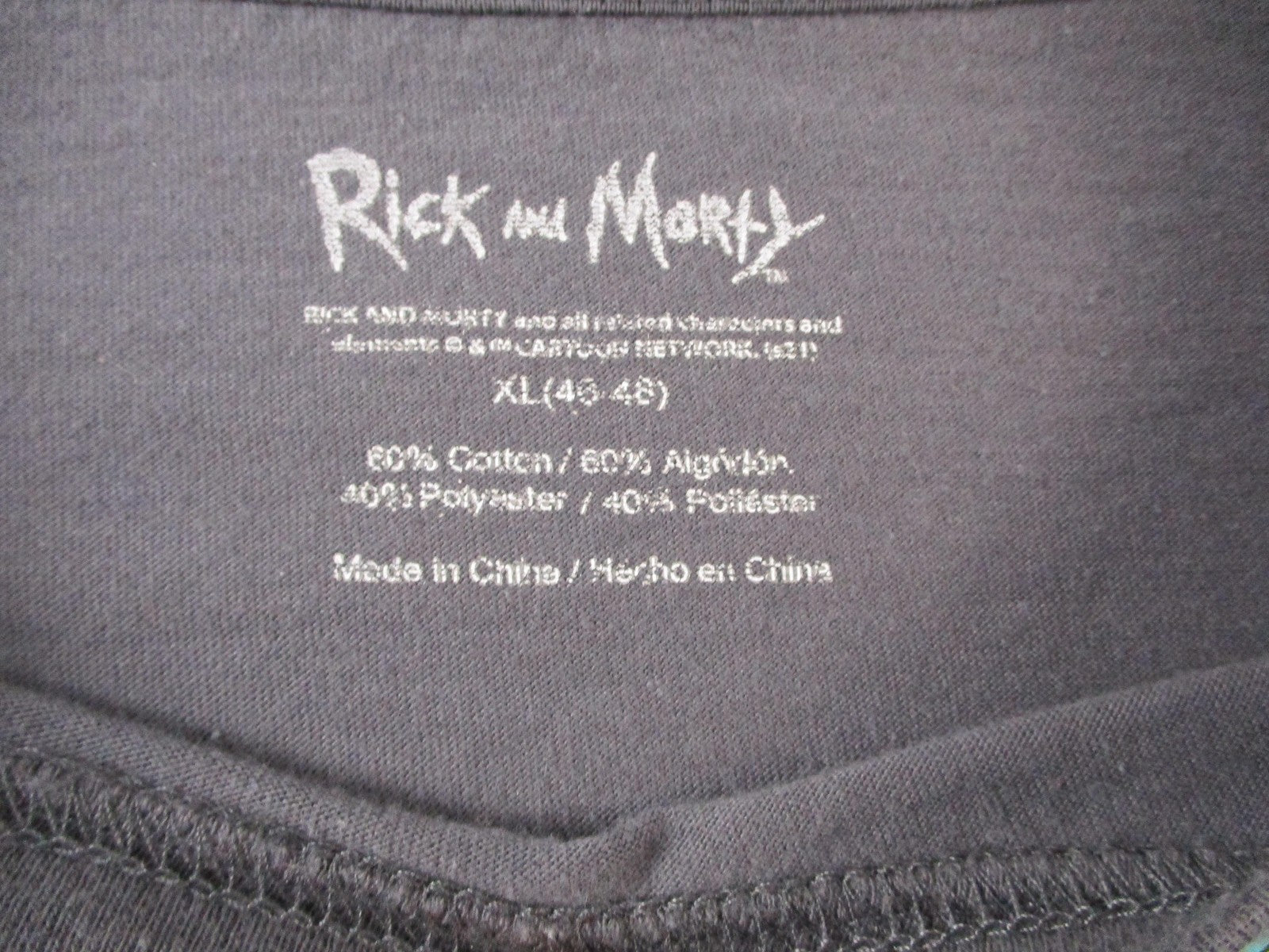 Rick And Morty Shirt Men XL Gray Pickle Rick Peace Among Worlds Graphic Tee 15532