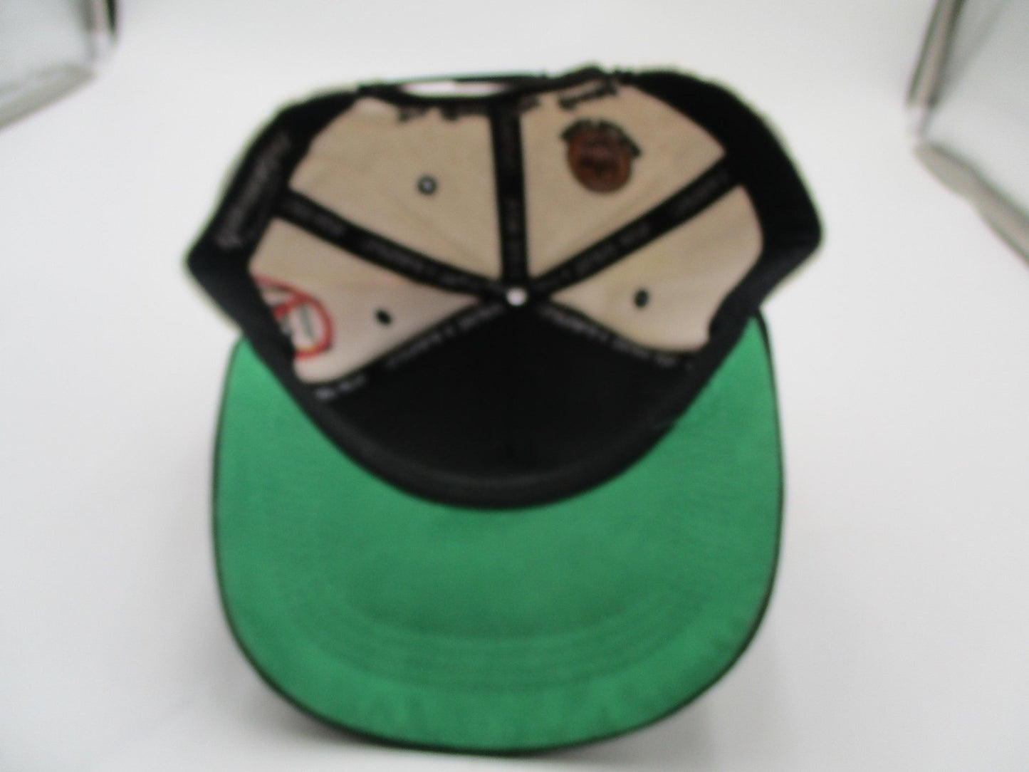 GASNYC Hat Cap Snap Back Mens One Size Beige Black GAS Graphic Embroidered Funny13