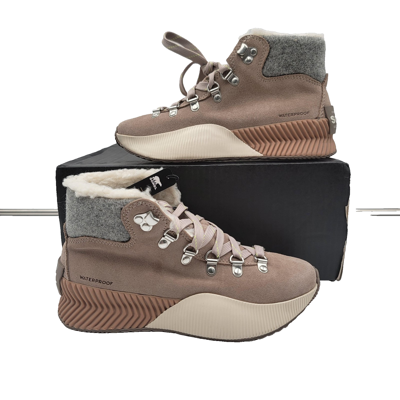 Sorel Out N About III Conquest WP Shoes Wmns Size 5.5 Waterproof Fur Lined Boots0