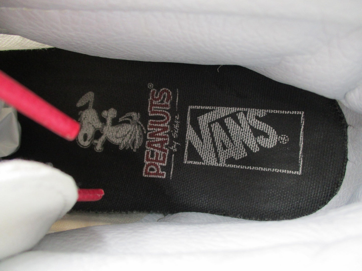 Vans Peanuts Sk8-Hi Shoes Mens Size 8.5 White Red Snoopy High Top Music 50071414