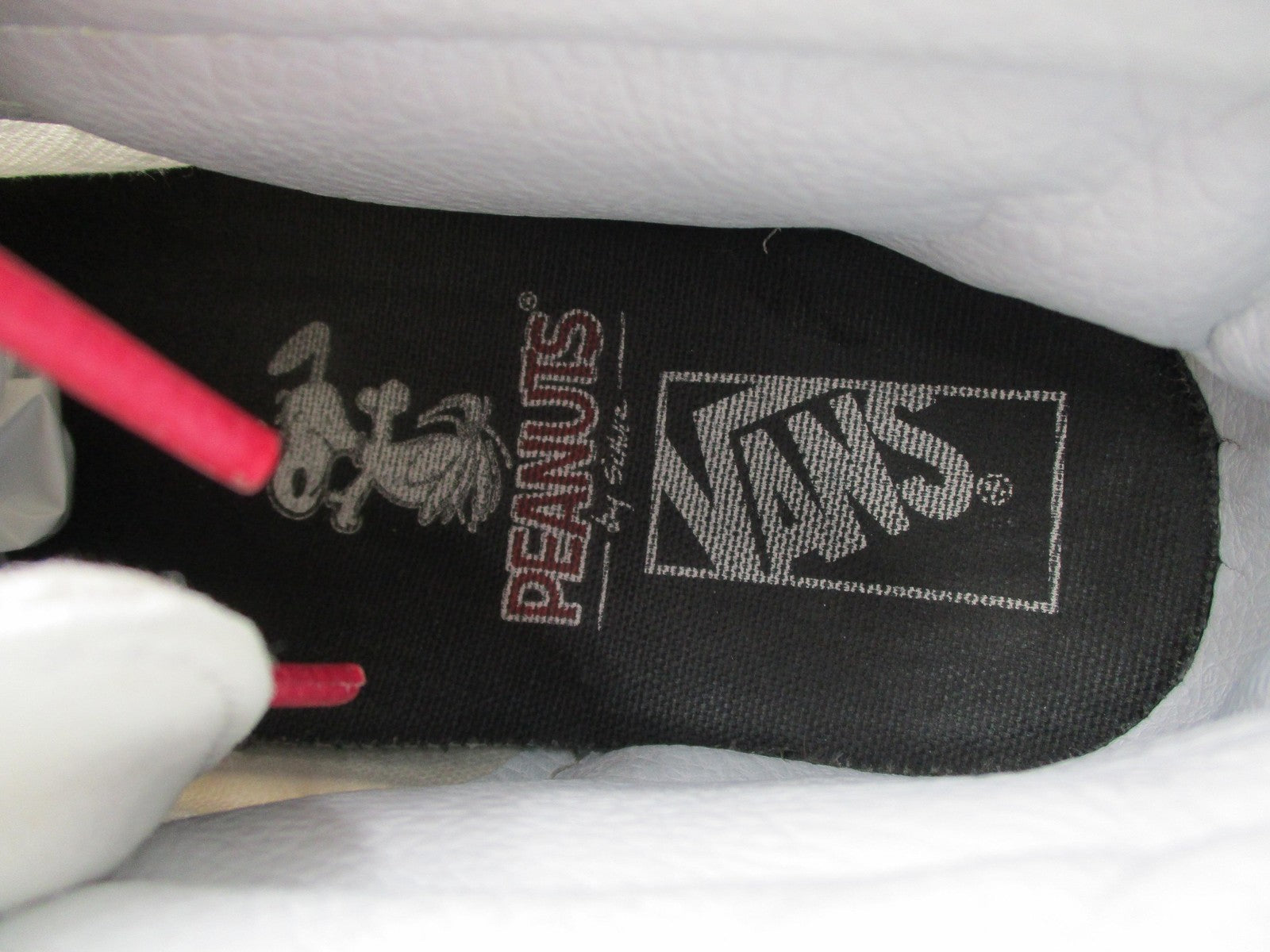 Vans Peanuts Sk8-Hi Shoes Mens Size 8.5 White Red Snoopy High Top Music 50071414