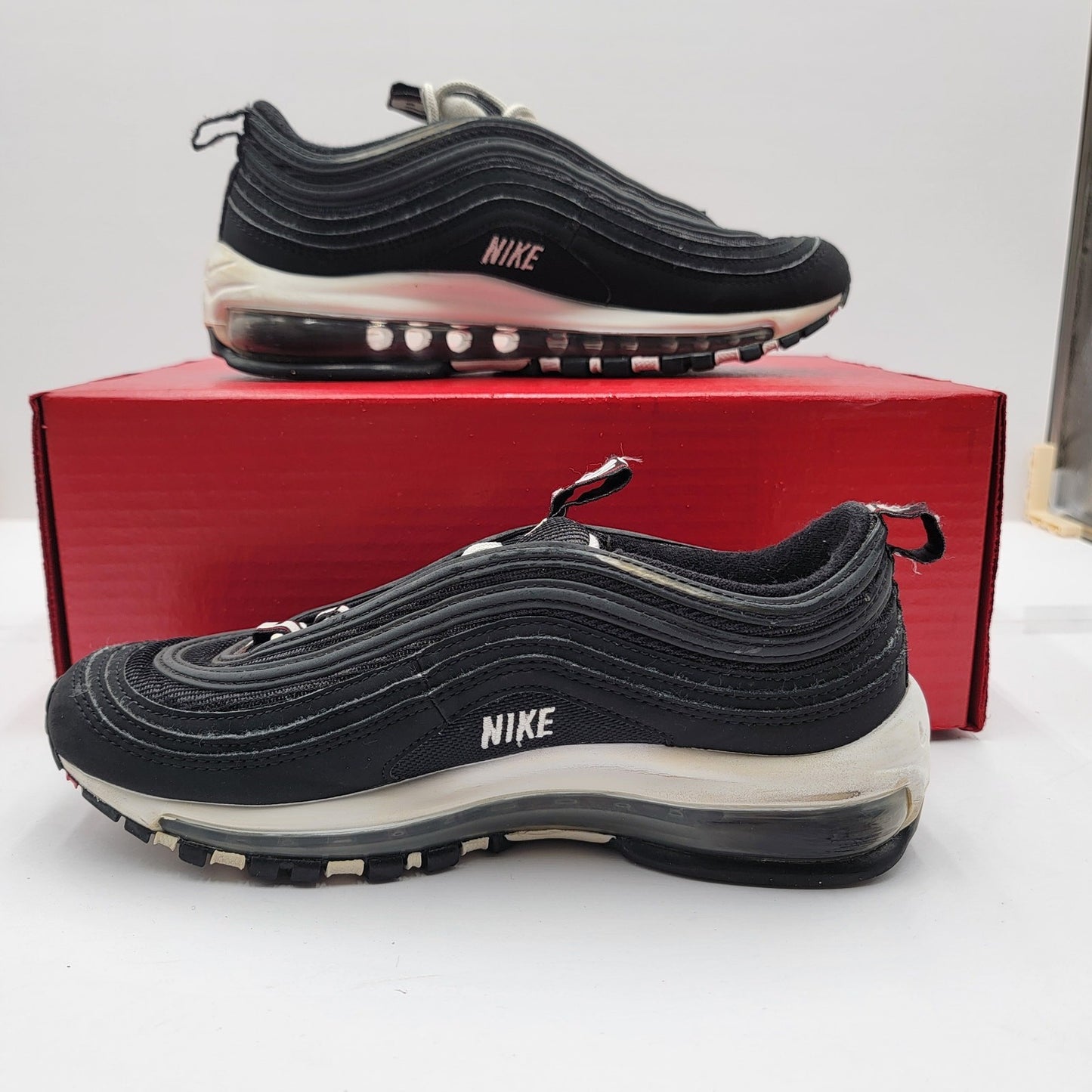 Nike Air Max 97 SE GS 'Black White' Sz 6Y AV3180 001