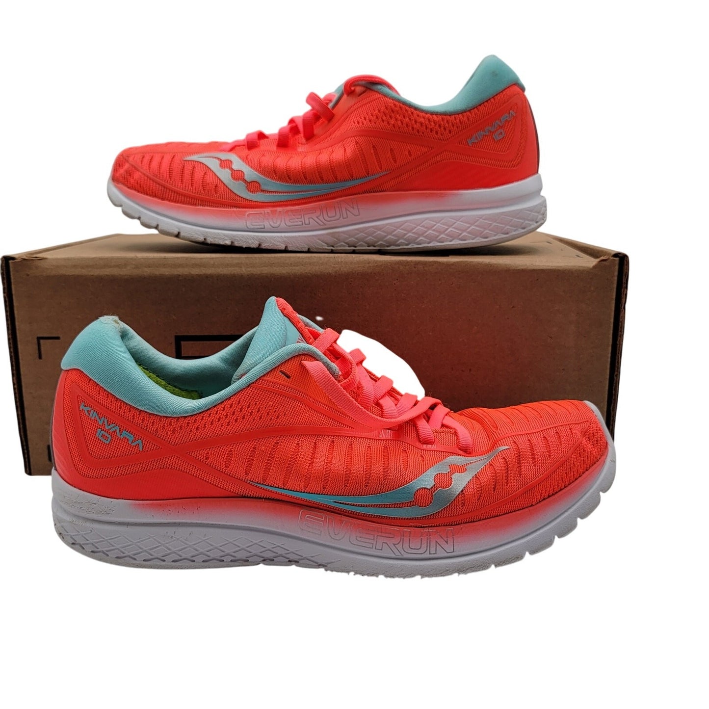 Saucony Women's Kinvara 10 Running Shoes  Vizicoral / Blue Sz 9 S104674