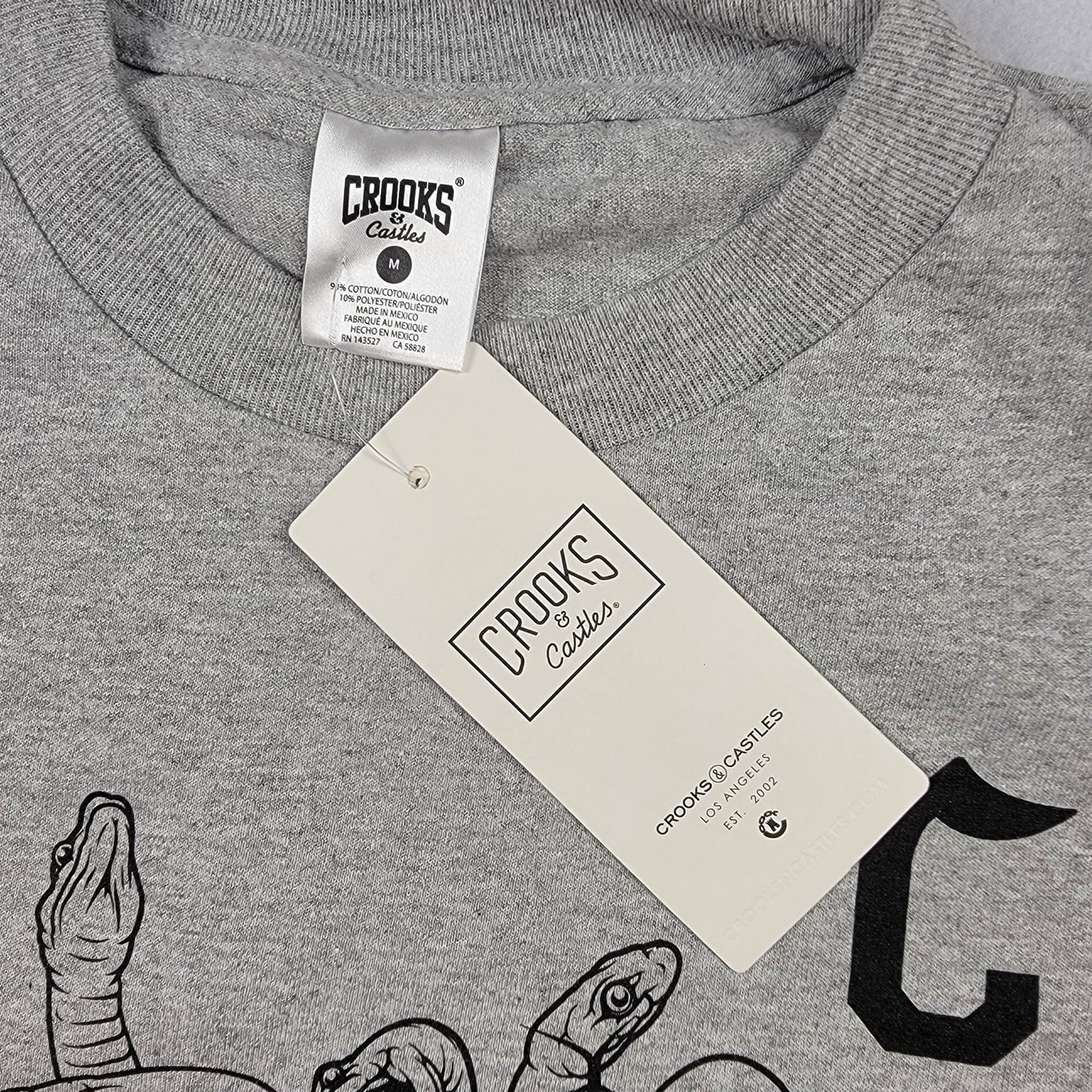 Crooks & Castles Bundle 2pc M NWT Cocaine & Caviar Tee Crooks 13 LS 7244