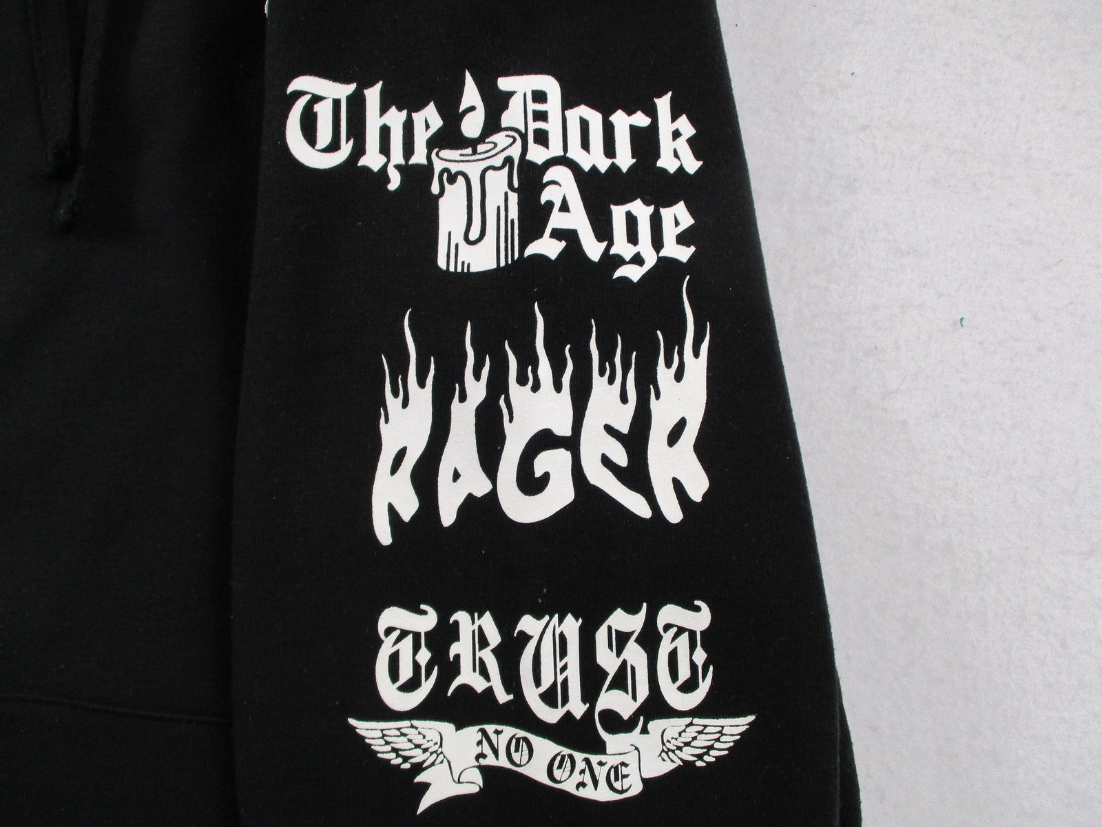 Rebel Minds Hoodie Mens XL Black Pullover Fleece Sweatshirt Stay High Paradise5