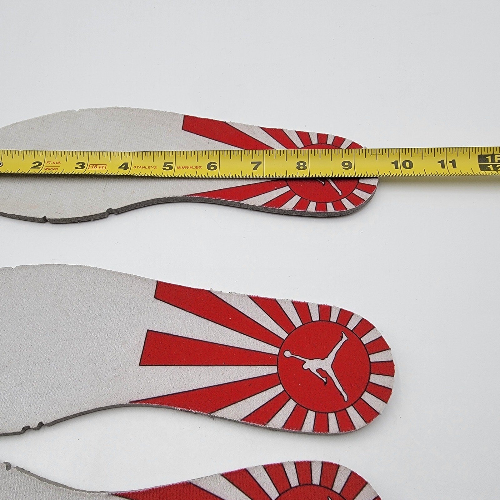 Jordan Unreleased/Banned Rising Sun Insoles Retro 12 See Photos for Size5