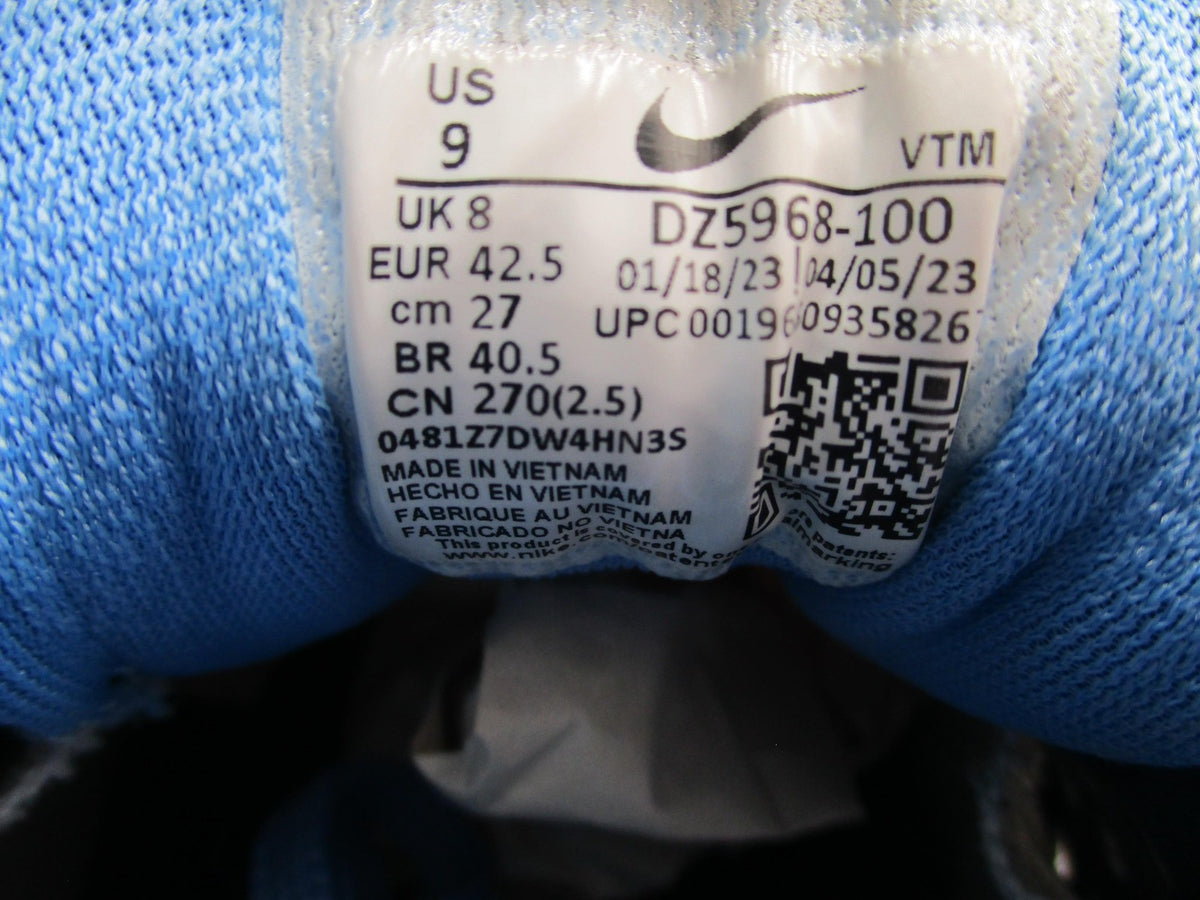 North Carolina Tar Heels Shoes Mens US 9 White Blue NCAA Nike Pegasus 40 Running18