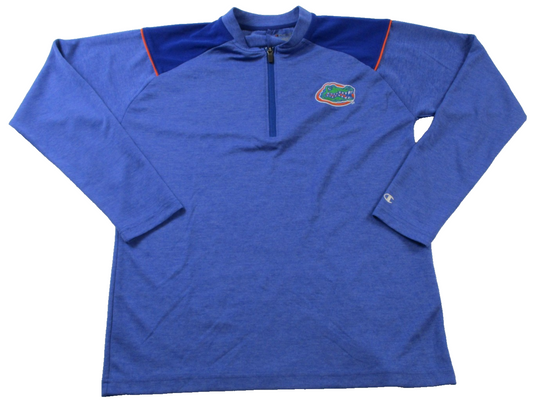 Florida Gators Shirt Mens Medium Blue NCAA Football Champion 1/4 Zip Pullover0