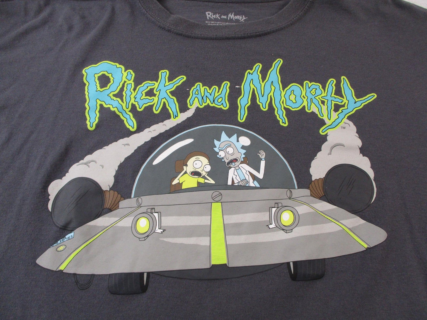 Rick And Morty Shirt Men XL Gray Pickle Rick Peace Among Worlds Graphic Tee 15533