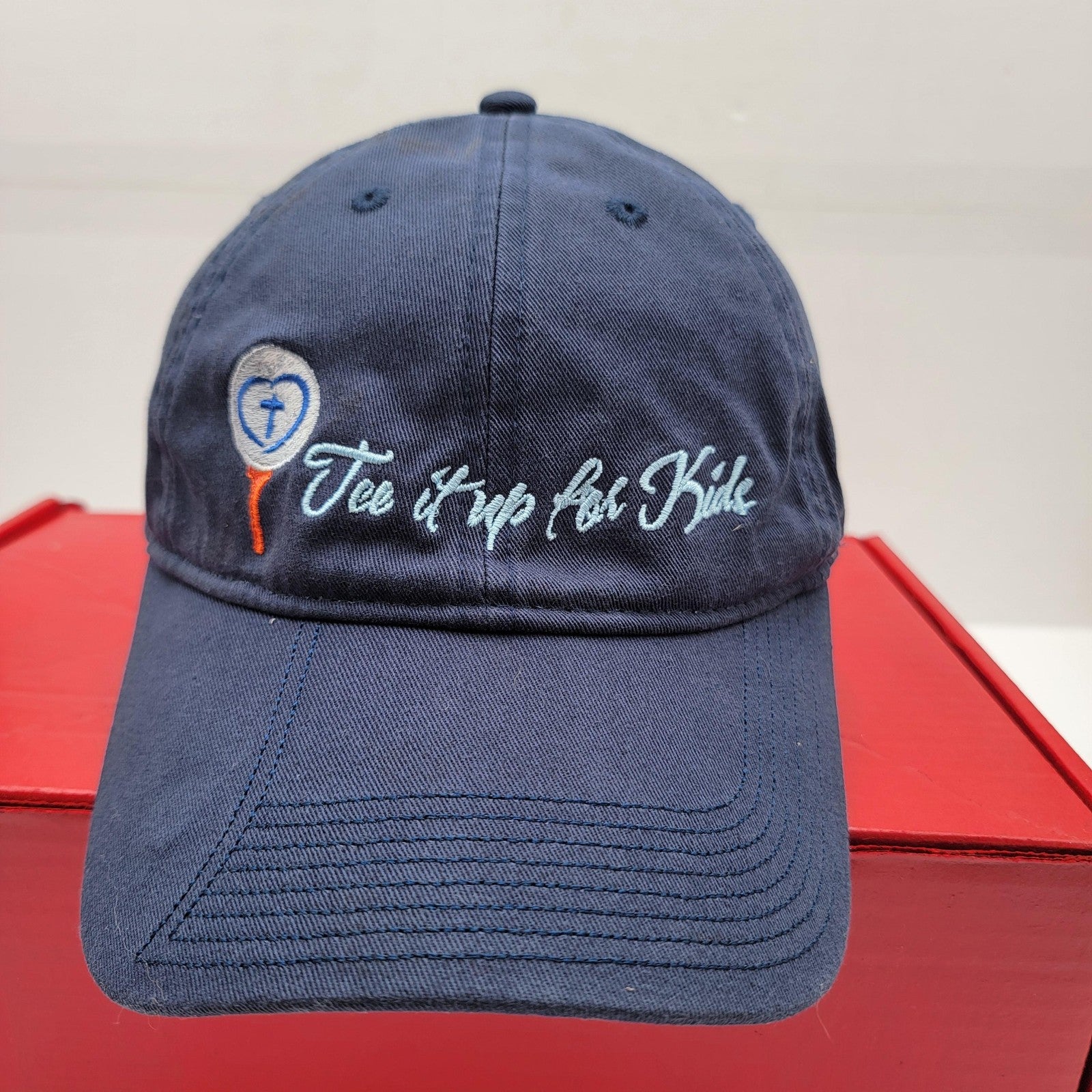 Tee It Up For Kids Hat Cap Strap Back Golf Charity Benchmark Embroidered Mens0