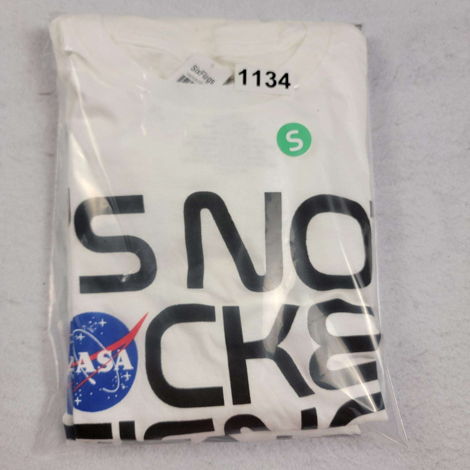 2 Pack NASA Shirt Small White It's Not Rocket Science Slogan Tee Aldrin