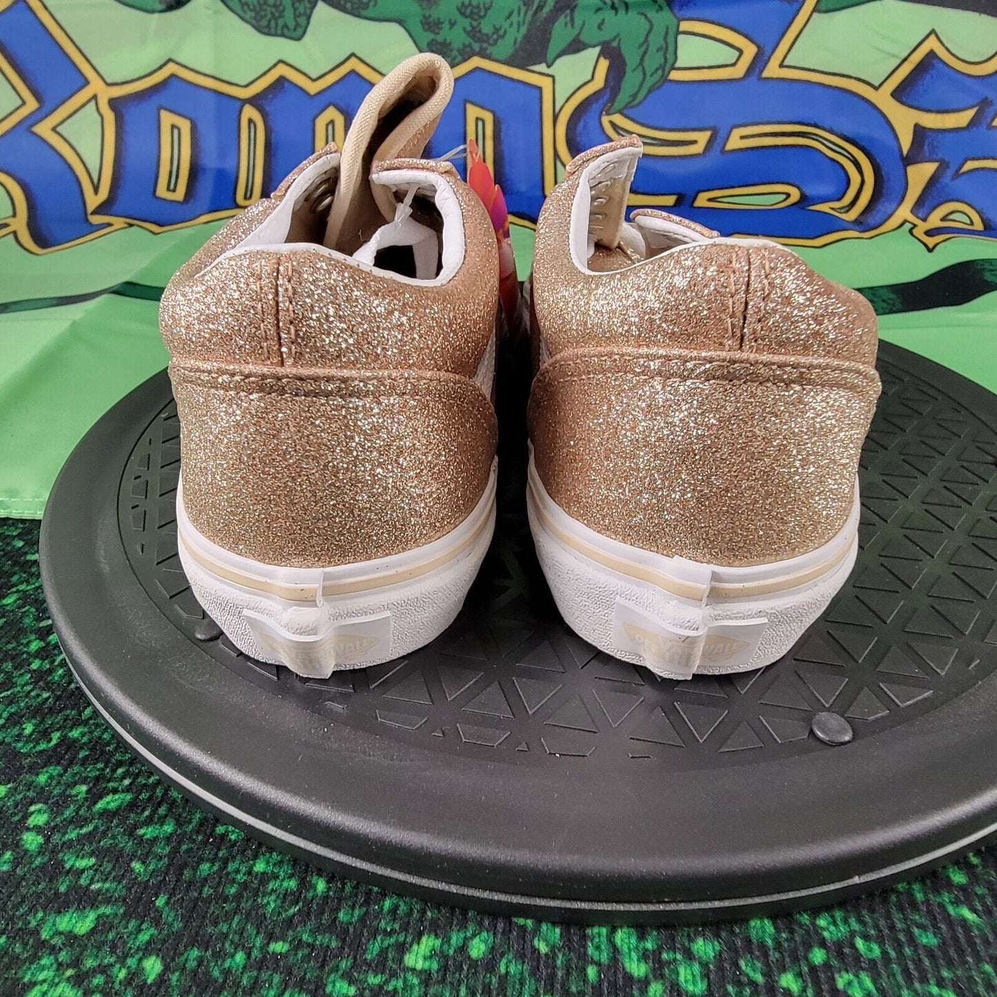 Vans Old Skool Unisex Kids Brazilian Sand & White Skate Shoes Sz 3K VN0A4BUU0GM12