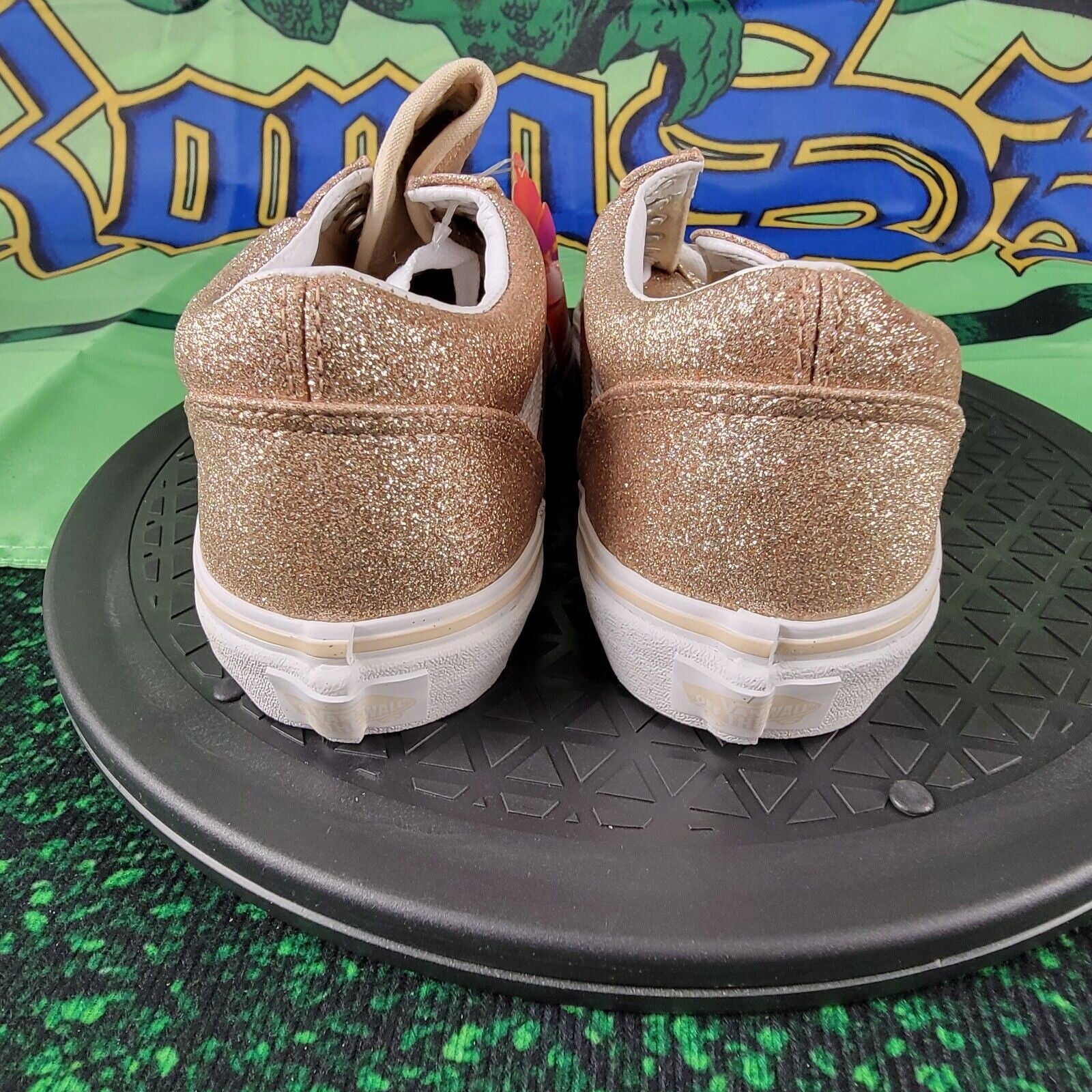 Vans Old Skool Unisex Kids Brazilian Sand & White Skate Shoes Sz 3K VN0A4BUU0GM12