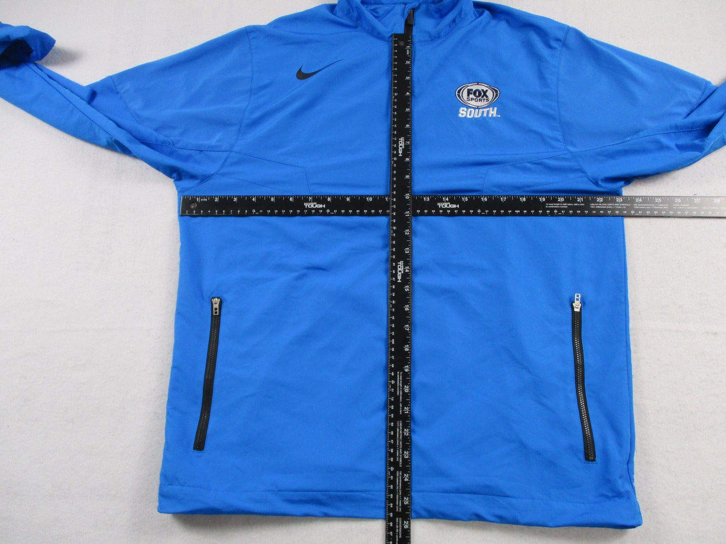 Nike Golf Fox Sports South Jacket Mens Medium Blue 1/4 Zip Windbreaker Pullover7