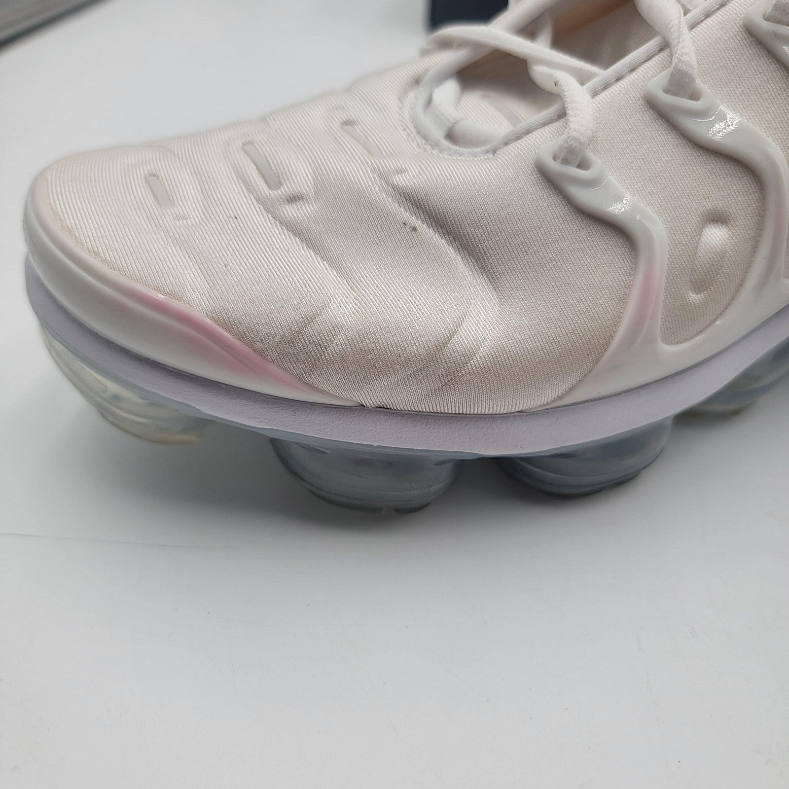 Nike Air VaporMax Plus Shoes Mens Size 13 White Running Sneakers 924453-100 1A35