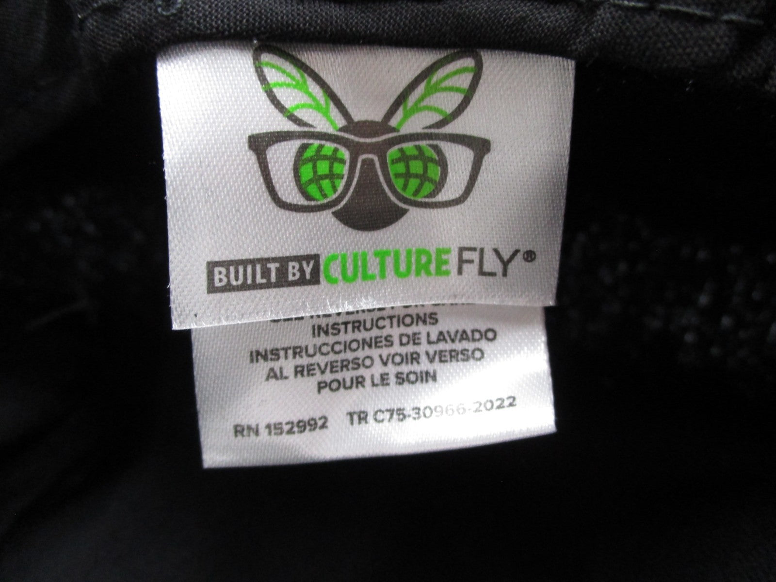 CultureFly Black Daisy Floral Bucket Hat 100% Cotton Unisex One Size NWT2
