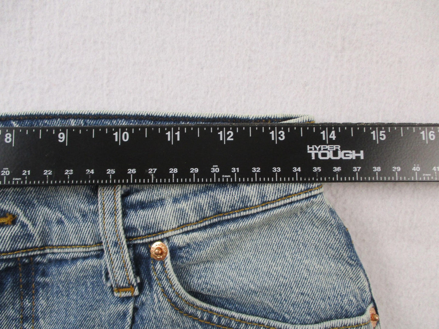 Modern American Topanga Jeans Womens 26 High Rise Wide Leg Crystal Blue 14697