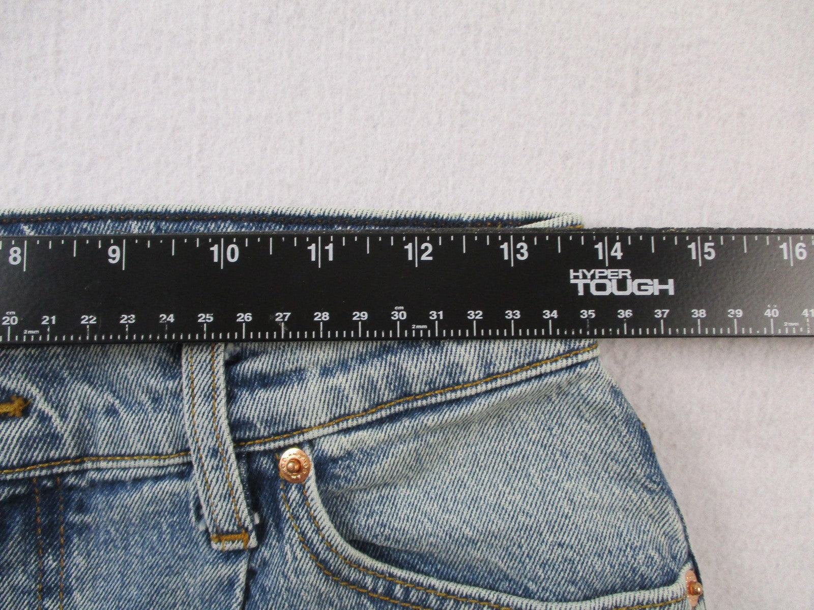 Modern American Topanga Jeans Womens 26 High Rise Wide Leg Crystal Blue 14697