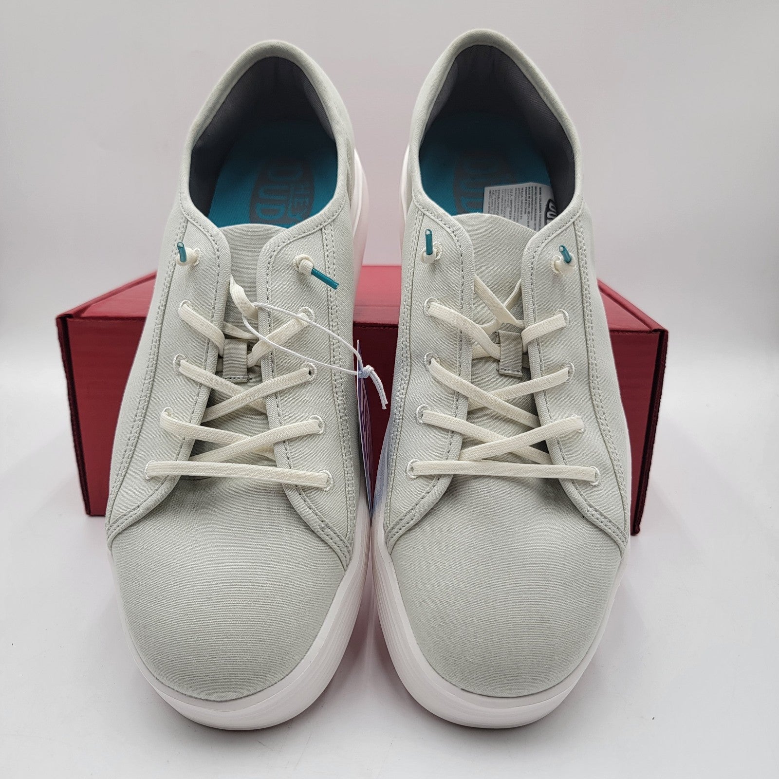 Hey Dude Mens Cody Sneakers US 13 M White Low Top Canvas NWOB  (1A1)2