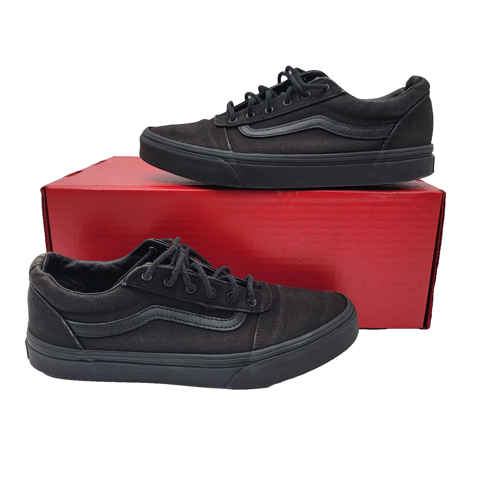 Vans Ward Low Youth 6.5 / Women’s 8 Black Skate Shoes Sneakers Casual