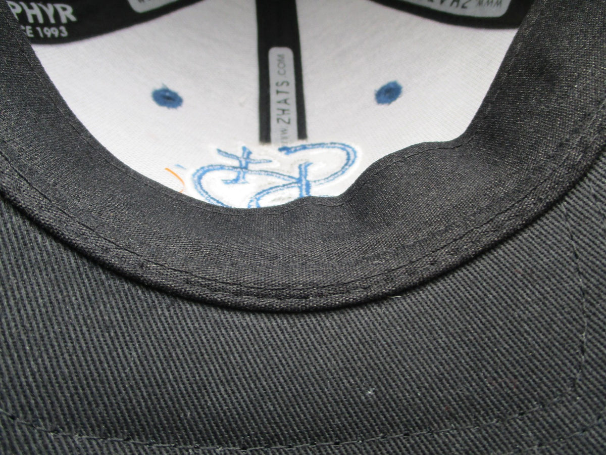 Saints Hat Cap Fitted Mens Small Blue Zephyr Stretch Fit Embroidered Script11