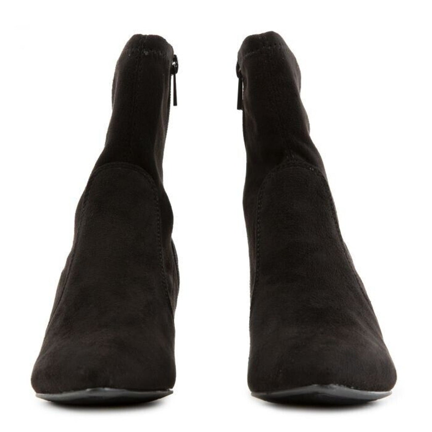 BAMBOO Rapid07 Ankle Boots Size 10W Black New Suede No Box4