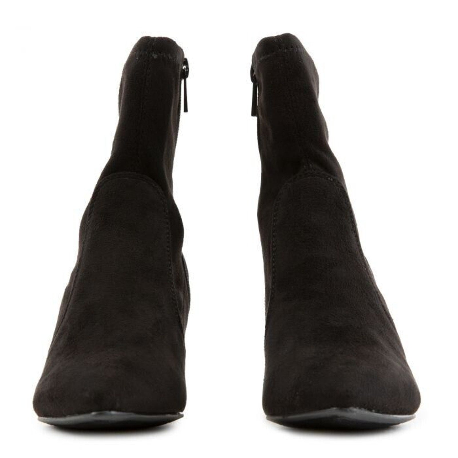 BAMBOO Rapid07 Ankle Boots Size 10W Black New Suede No Box4