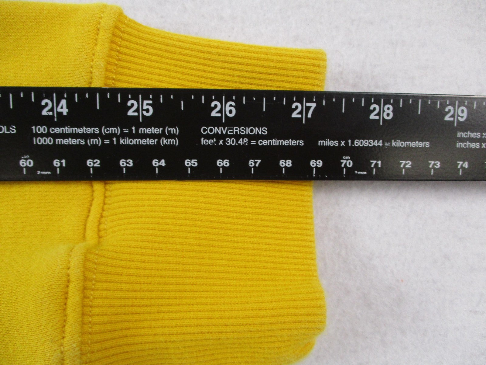 Tommy Hilfiger AllOver Print Crewneck Sweatshirt Mustard Yellow Mens XL 16088