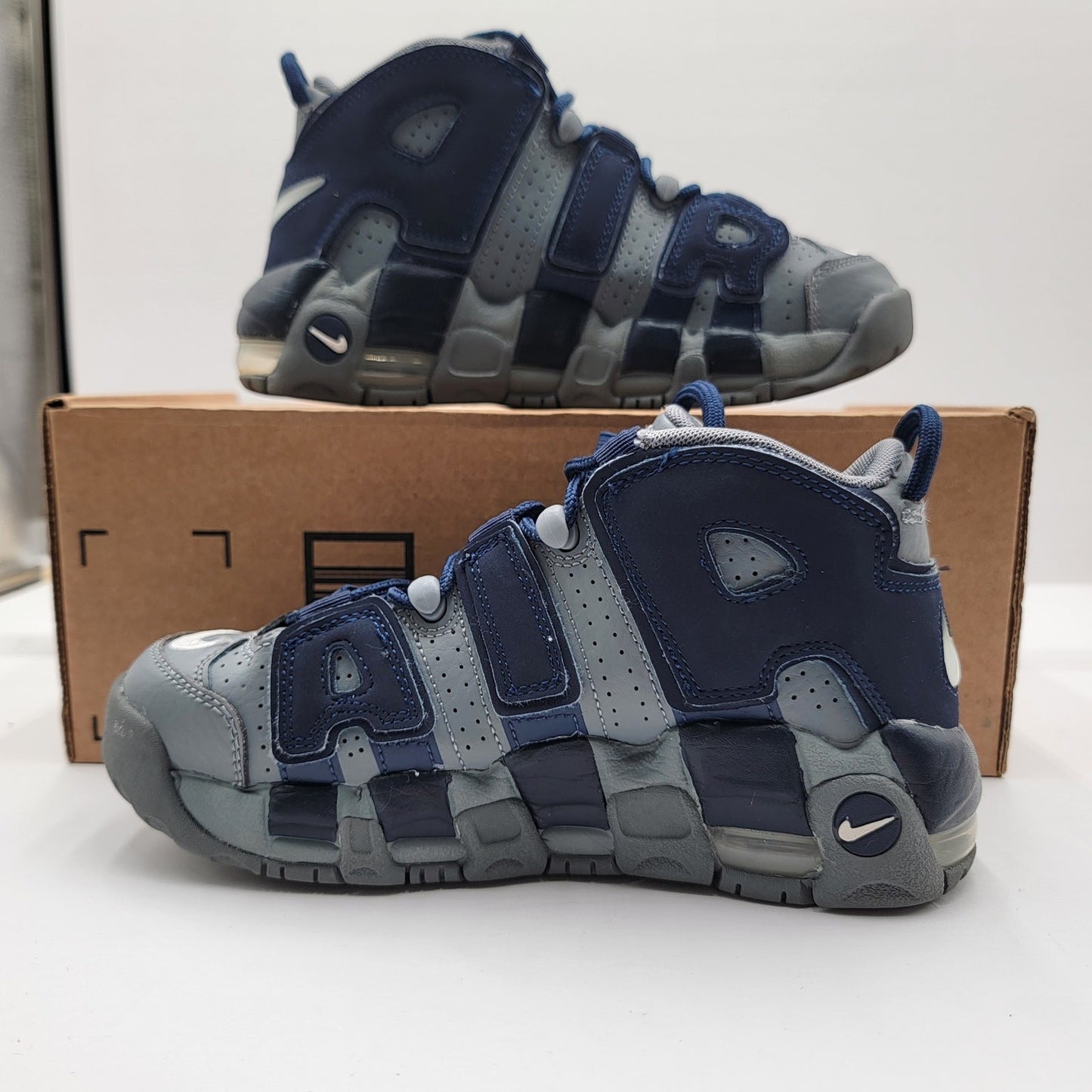 Nike Air More Uptempo GS 'Georgetown Hoyas' Sz 4Y/5.5W 415082 009