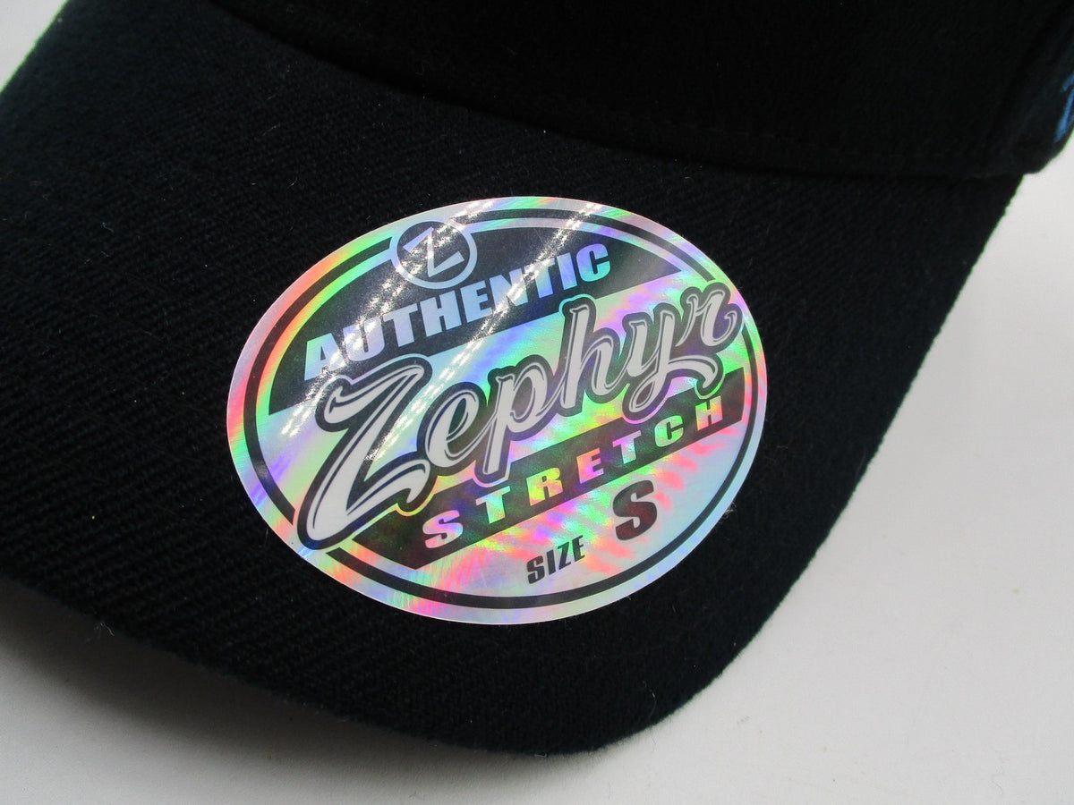 Saints Hat Cap Fitted Mens Small Blue Zephyr Stretch Fit Embroidered Script2