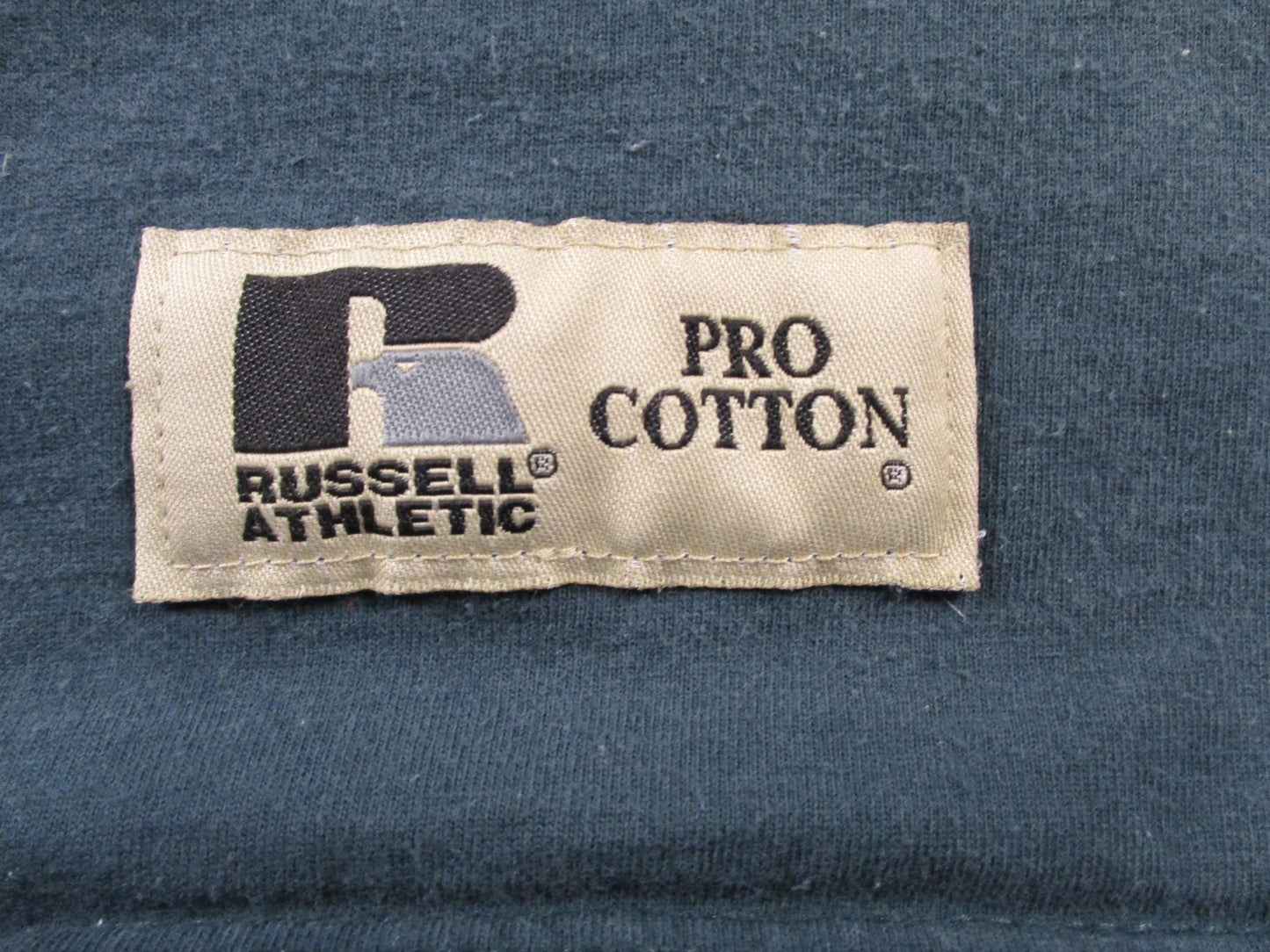 Vintage Russell Athletic Shirt Mens XL Green Pro Cotton Pocket Tee Made In USA2