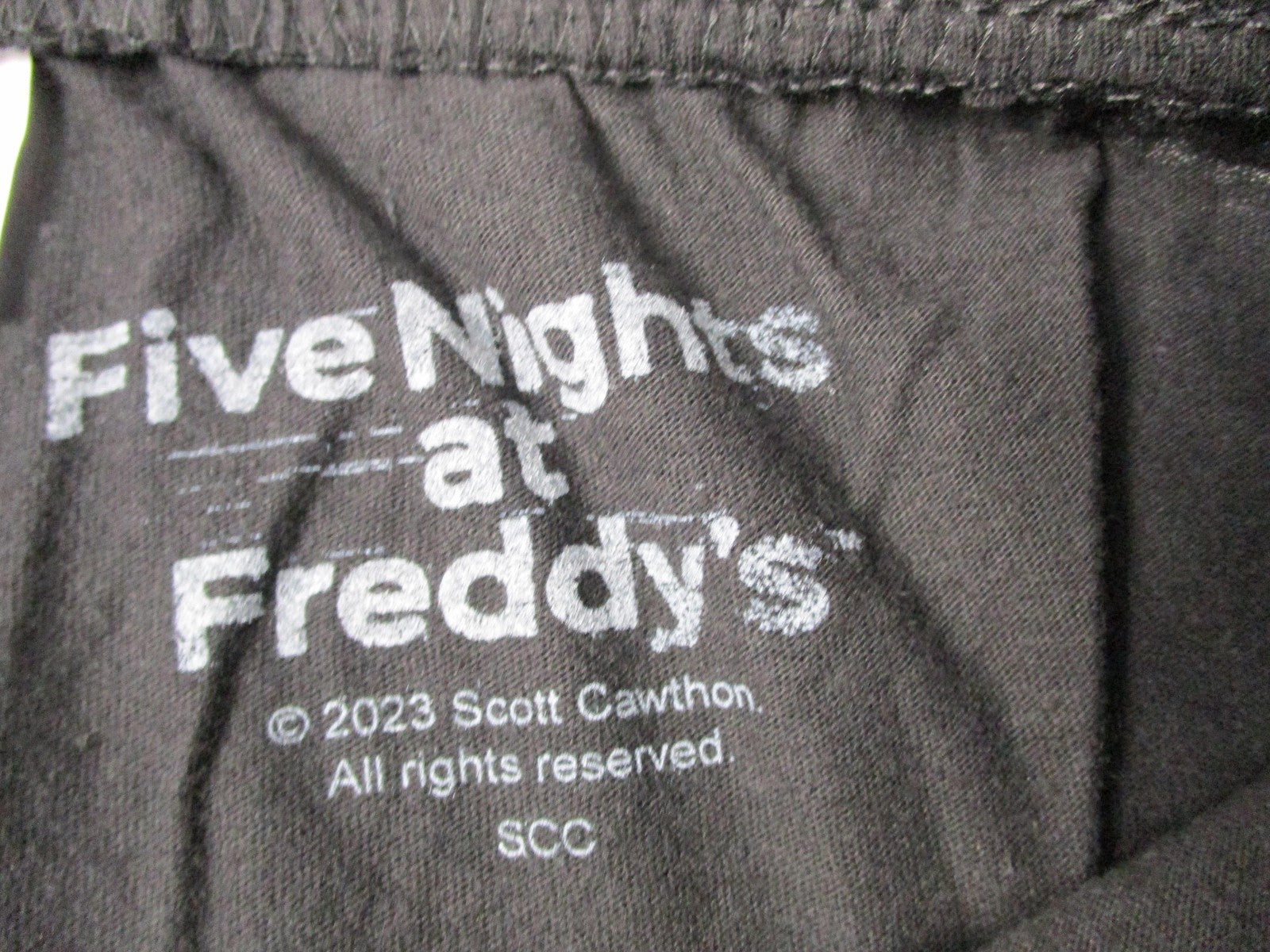 Five Nights At Freddy's Pajama Pants Mens Medium Black Graphic Lounge 125712602
