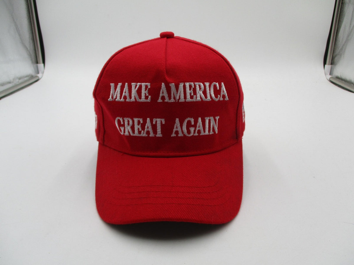 Make America Great Again Trump Hat Cap Snap Back Mens One Size Red Flag USA0